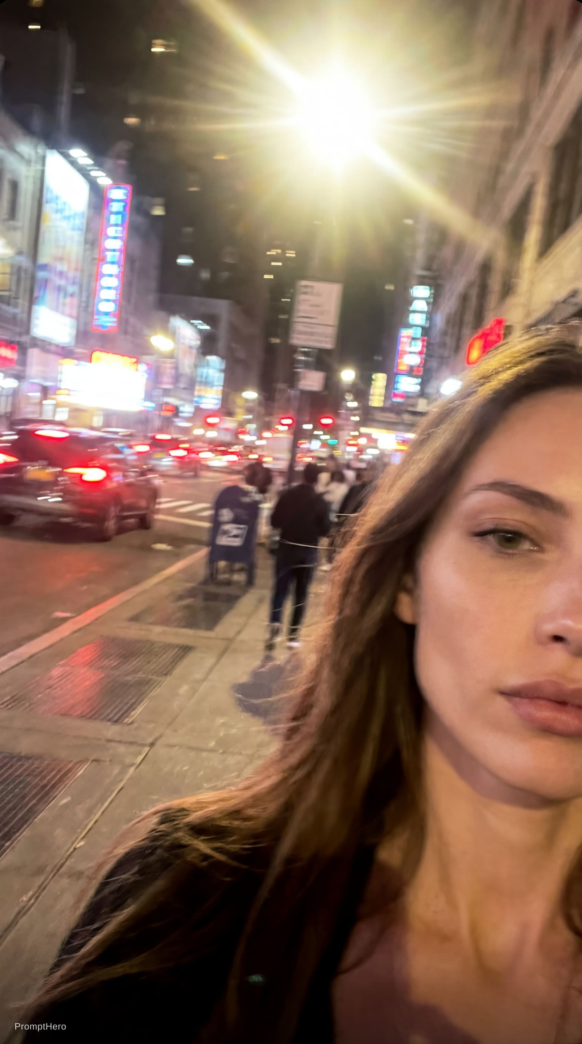 AI generated: Gen photo of extremely ordinary and unremarkable iPhone selfie,with no clear subject or sense of com...