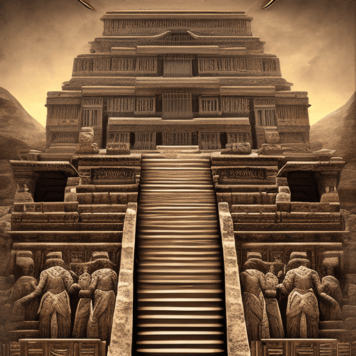 AI generated: Print for poster, concept art, mummy, hyper realistic, masterpiece, temple, Ra, highly symbolic, gen...