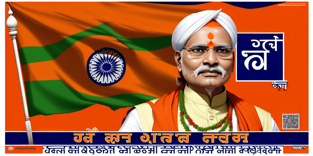 AI generated: indian bjp poster on strrets 