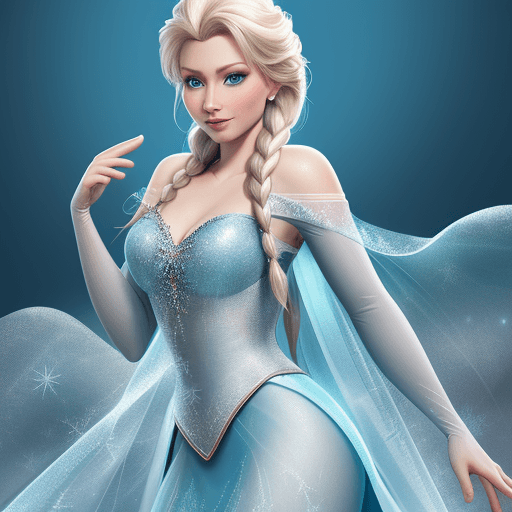 AI generated: High resolution, Elsa