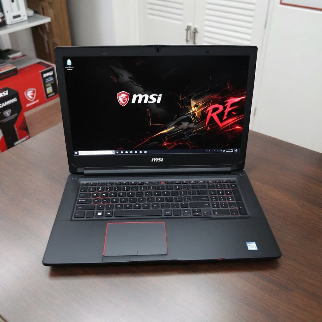 AI generated:  LAPTOP GAMING MSI RAIDER GAMING
