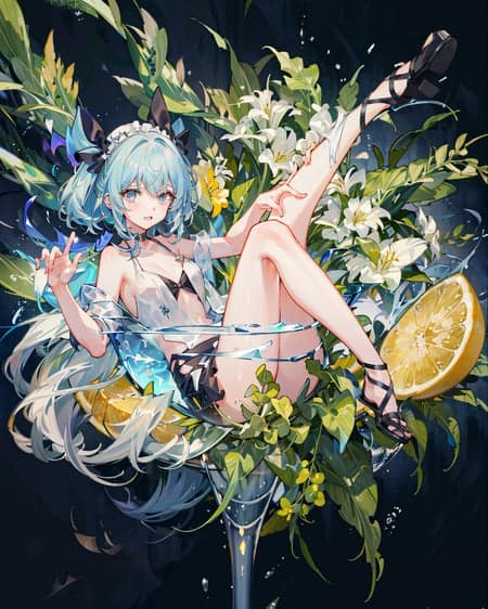 【Concept】Girl In Cocktail Glass 鸡尾酒杯中的女孩