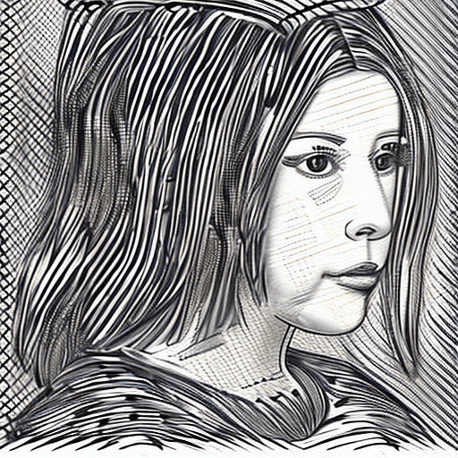 AI generated: portrait of a girl, in the style of hyper-detailed illustrations, dynamic sketching --ar 116:117 --s...