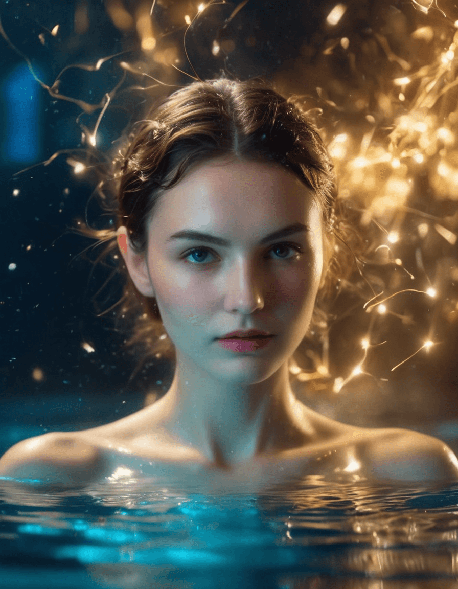 AI generated: best quality, 4k, highres, masterpiece, ultra-detailed, realistic, girl with messy short hair, magic...