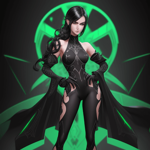 AI generated: A beautiful gamer boy. black sidecute half long hairstyle. Slender body. (Full body.) Beautiful. (El...
