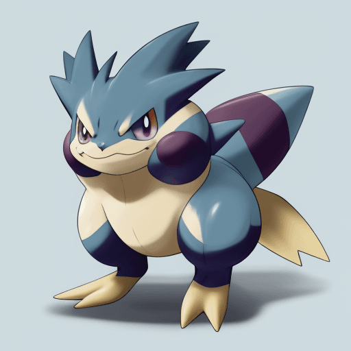AI generated: pokemon creature in ken sugamori style