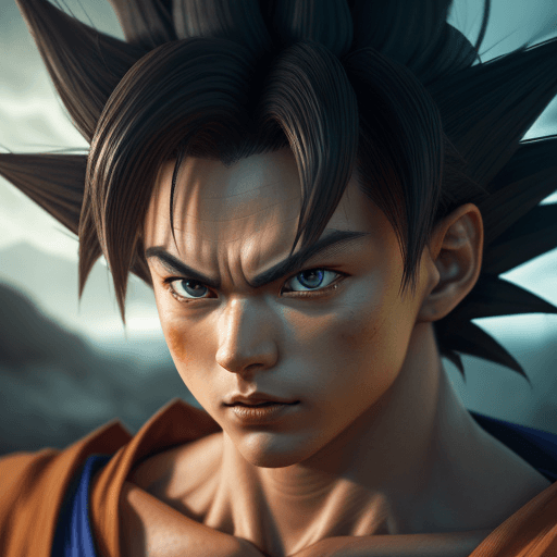 AI generated: goku photorealistic, masterpiece, extremely detailed skin, looking at viewer, photorealistic, sharp ...