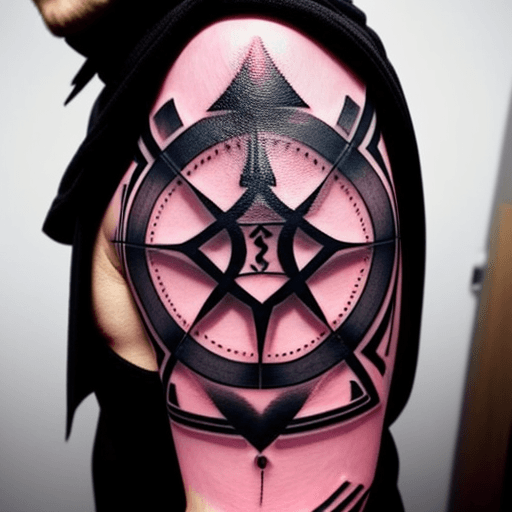 AI generated: cool mathematical tattoo
