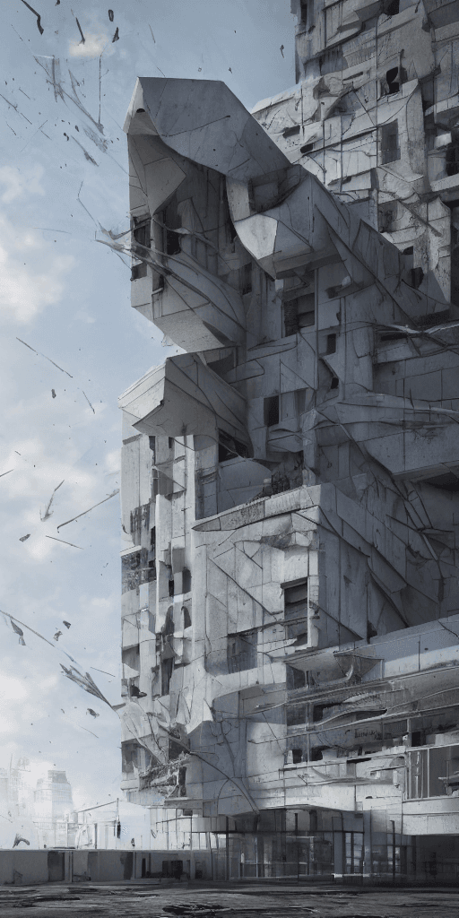 AI generated: modern architecture, modern design, architectural photography, post apocalyptic New York, hyperreali...