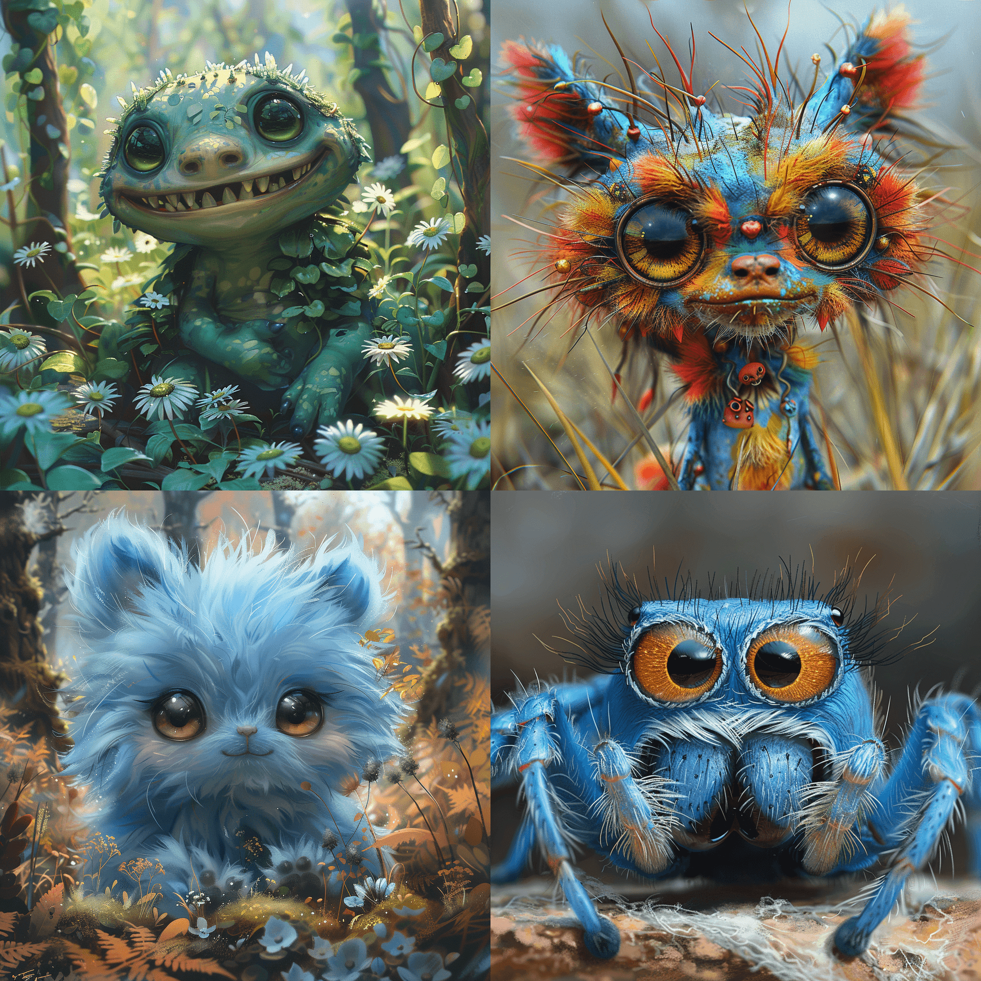 AI generated: cute creep creature, little hyperdetailed cute creep, cute whimsical, digital painting, digital illu...