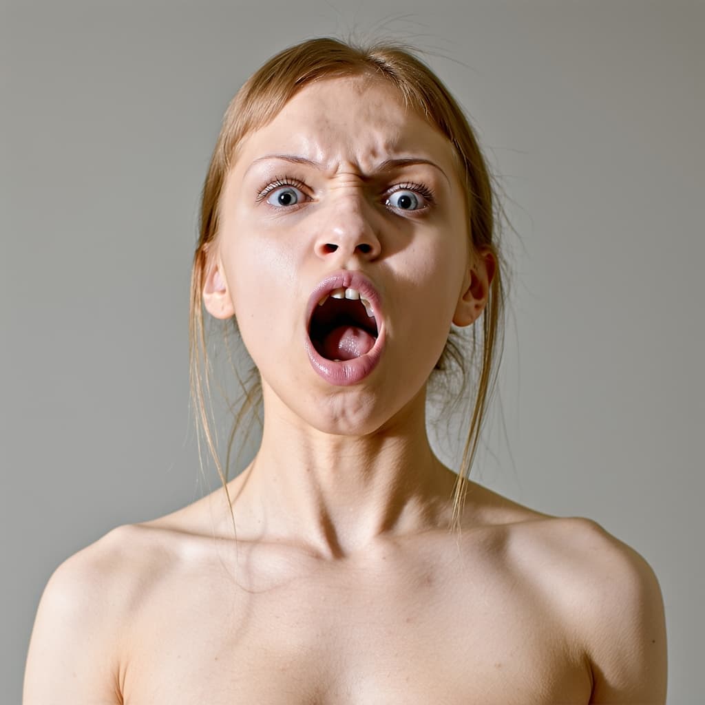 AI generated: A naked 20-yr old Russian girl deepthroating a 10-inch penis