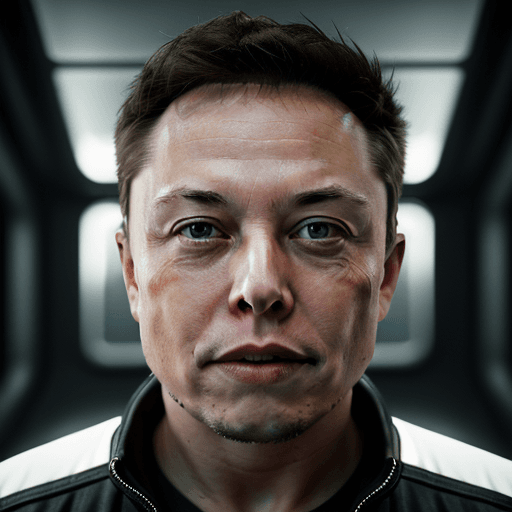 AI generated: elon musk close-up portrait ribcagel. ,  intricate artwork . octane render, trending on artstation,t...