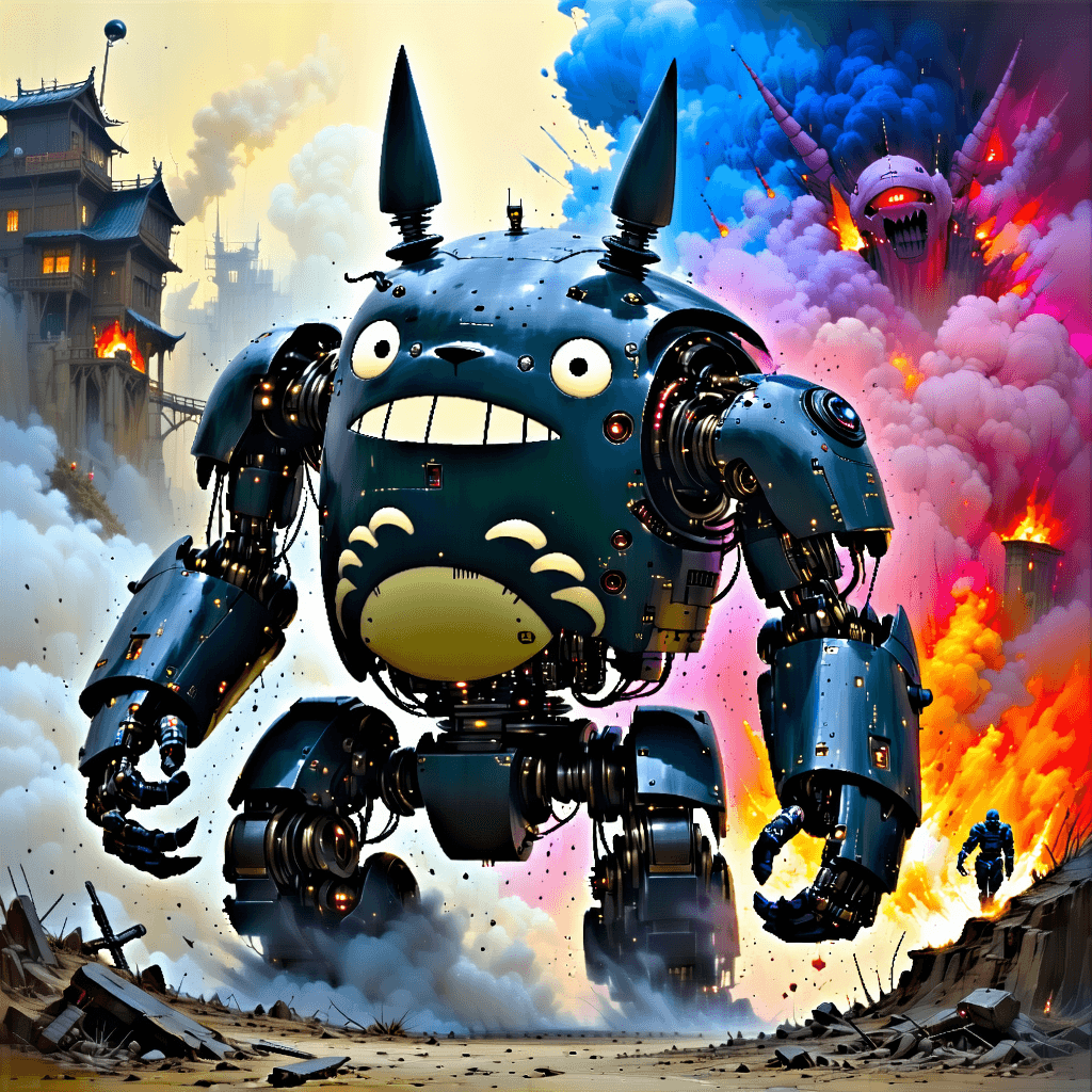 AI generated: (masteriece, best quality:1.4),
super fine concept art, 
inspired by Totoro | 
whimisical |  humo...