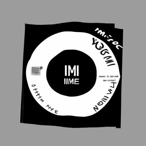 AI generated: back cover design, plain, black, written "I M ME", 2k, 4k, 8k