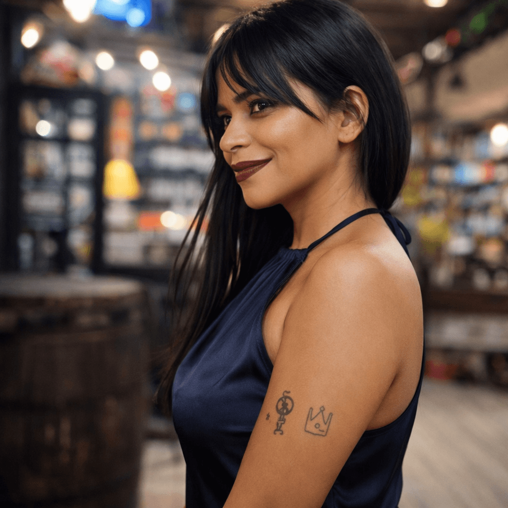 AI generated: woman, side view, slight smile, shot on a Canon A7 III --no freckles --chaos 75 --ar 1:2 --raw --pro...