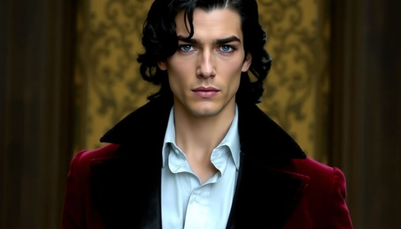 AI generated: Jean-Claude, the iconic vampire character from Laurell K. Hamilton's Anita Blake series, is describe...