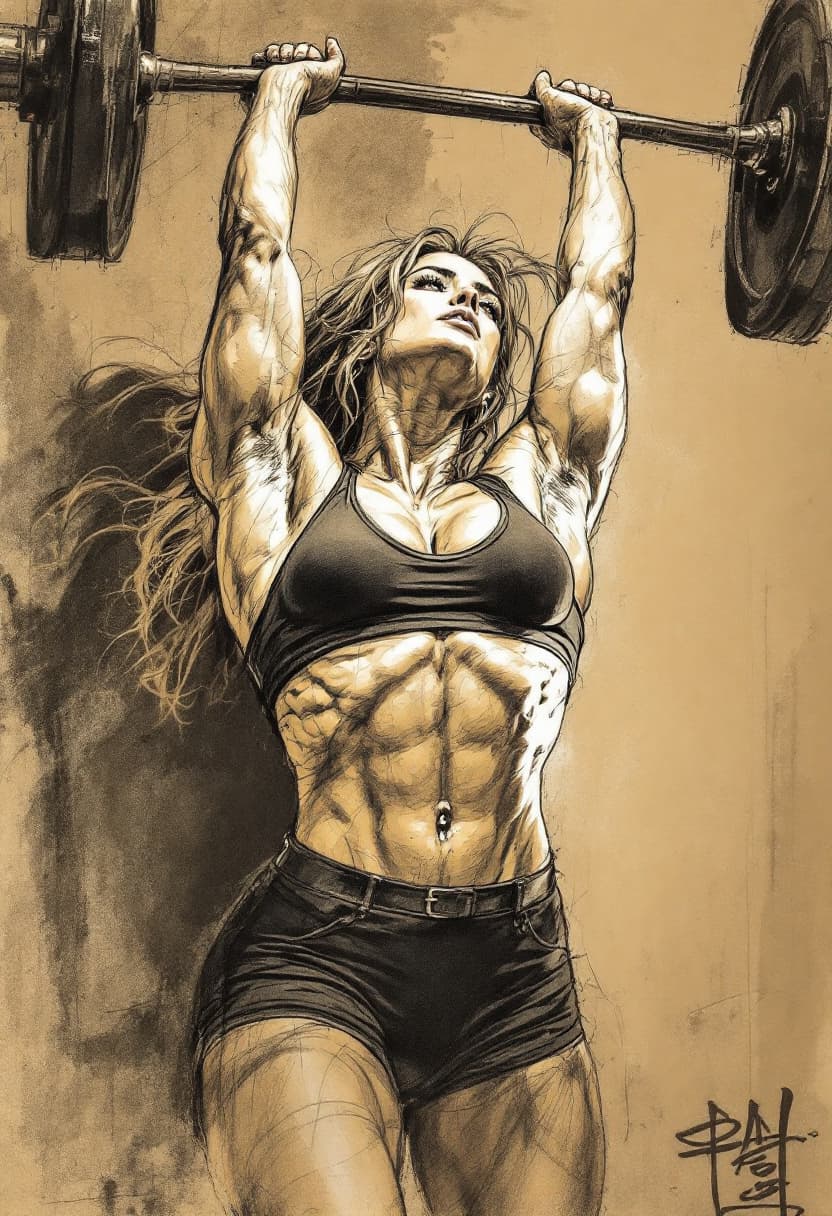 AI generated: Sketch, Beautiful colored pencil line art, Beautiful curves and lines, Artistic brush strokes, Beaut...
