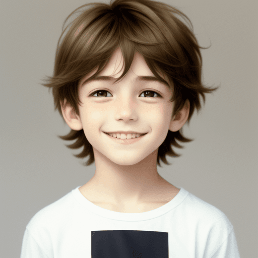 AI generated: Reality, f.1.9 and a boy middle and smile