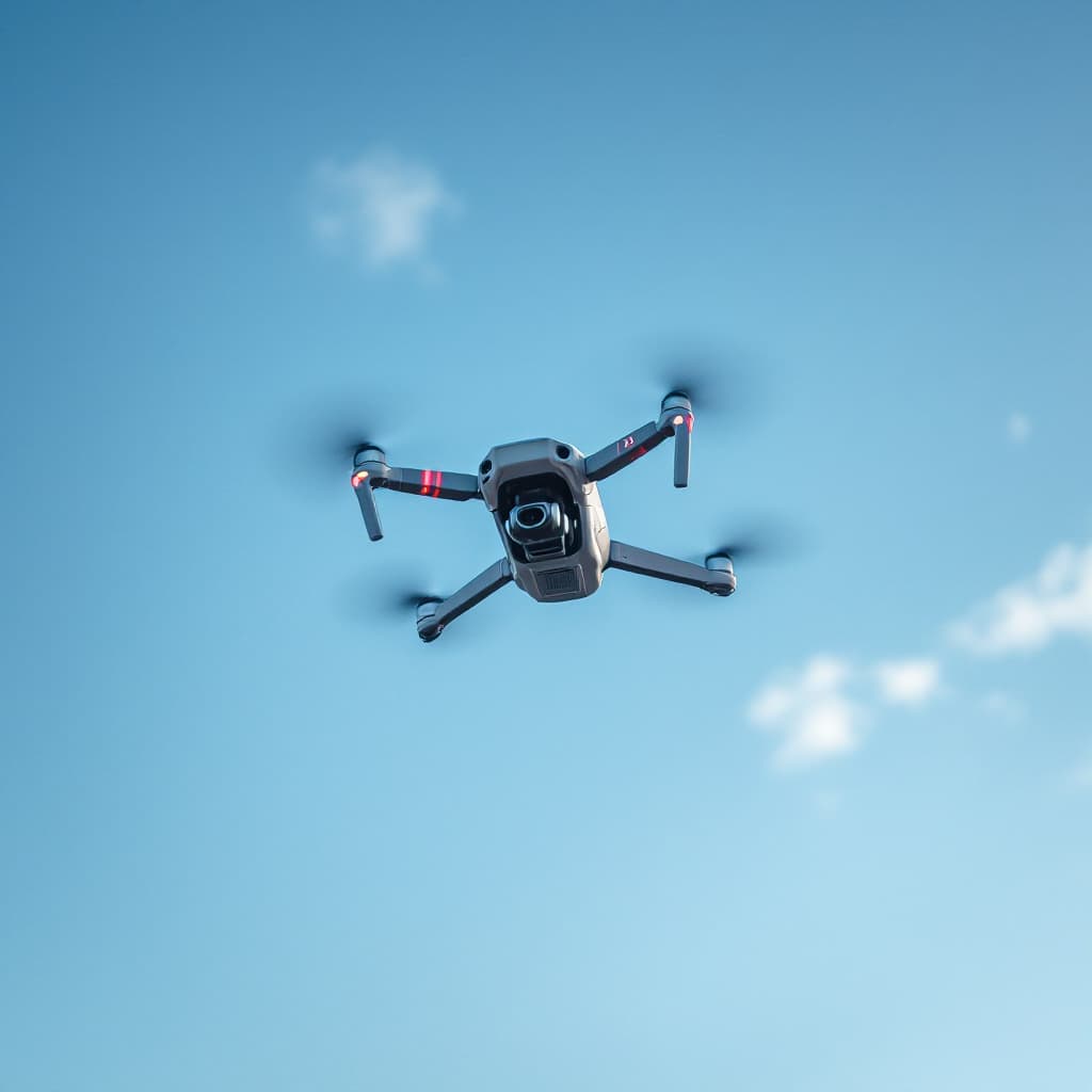 AI generated: a drone in the sky.