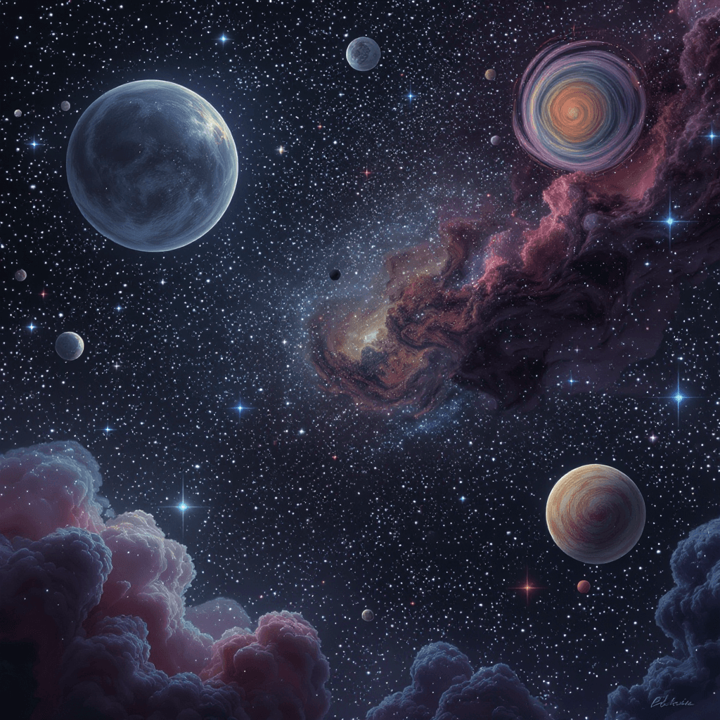 AI generated: extremely detailed random surrealistic outer space theme