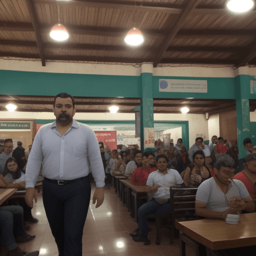 AI generated:  Orinando en publico