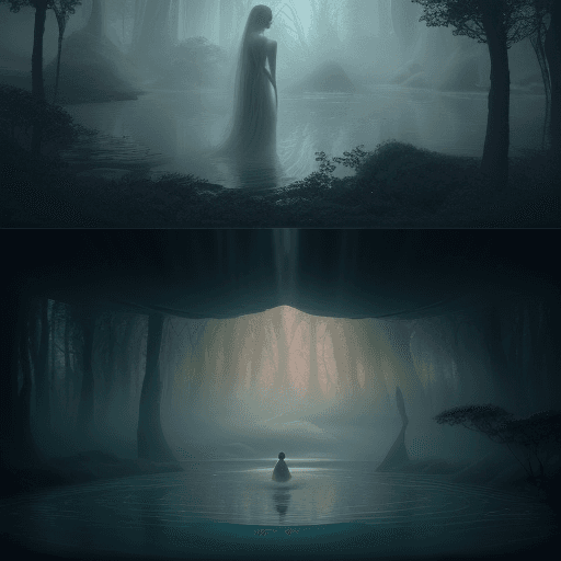 AI generated: Prepare to be whisked away into a realm of surreal beauty and cinematic splendour with this breathta...