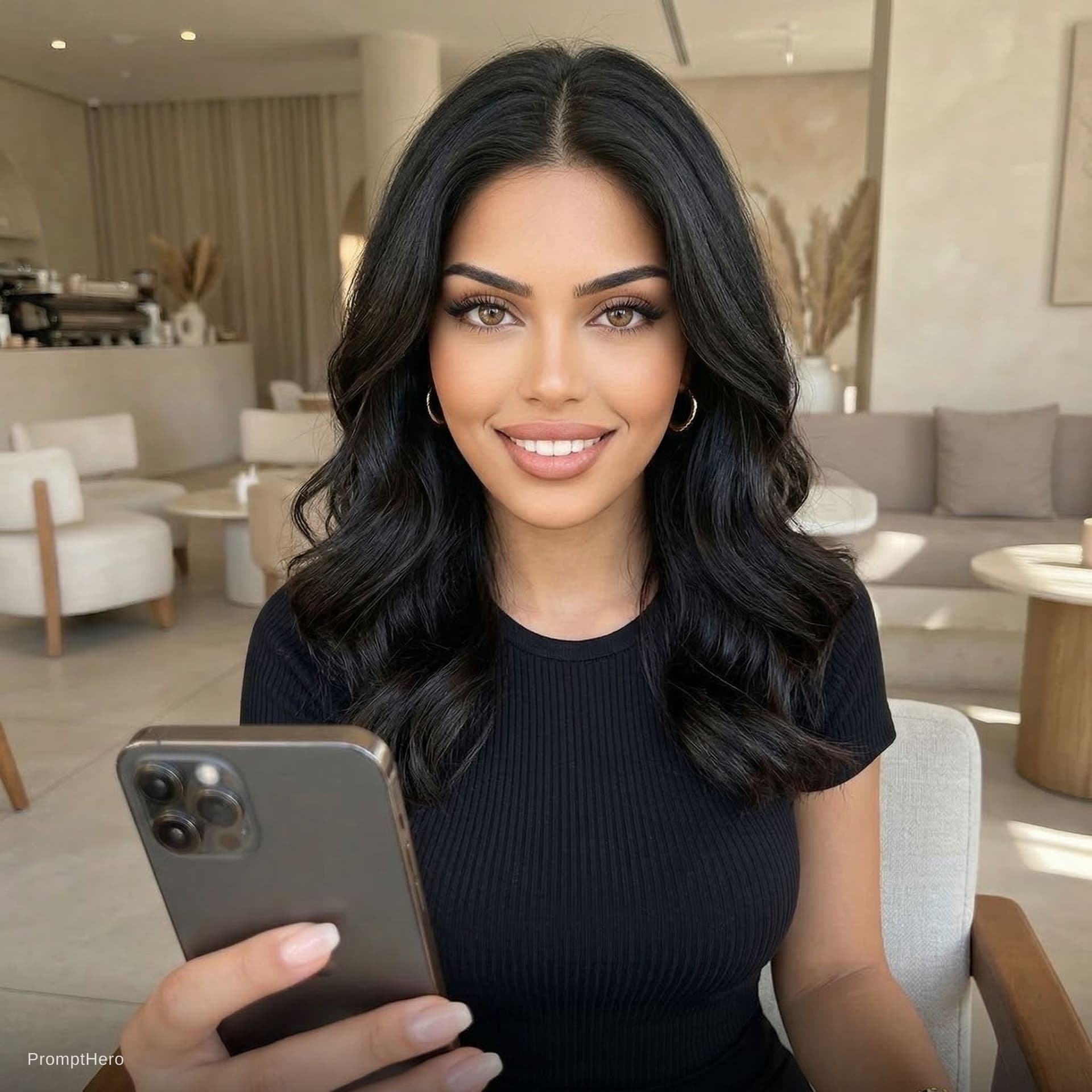 AI generated: {
  "subject": {
    "type": "adult woman",
    "age": "mid-20s",
    "vibe": "confident lifestyle i...