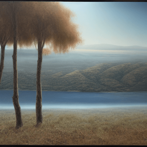 AI generated: Not everything is true, hyperrealist landscape