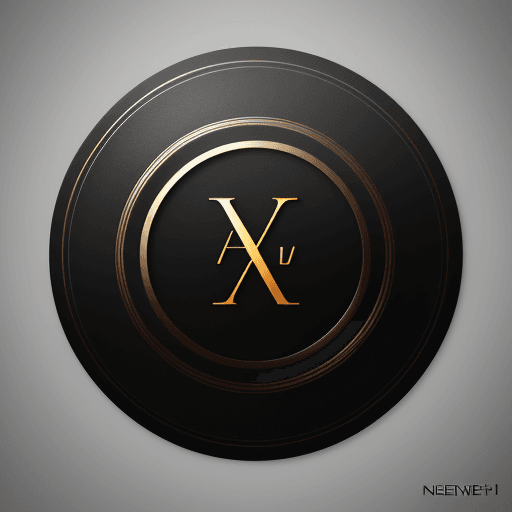 AI generated: create a modern art logo with name "neveren",full hd logo.4k logo,high resolution logo