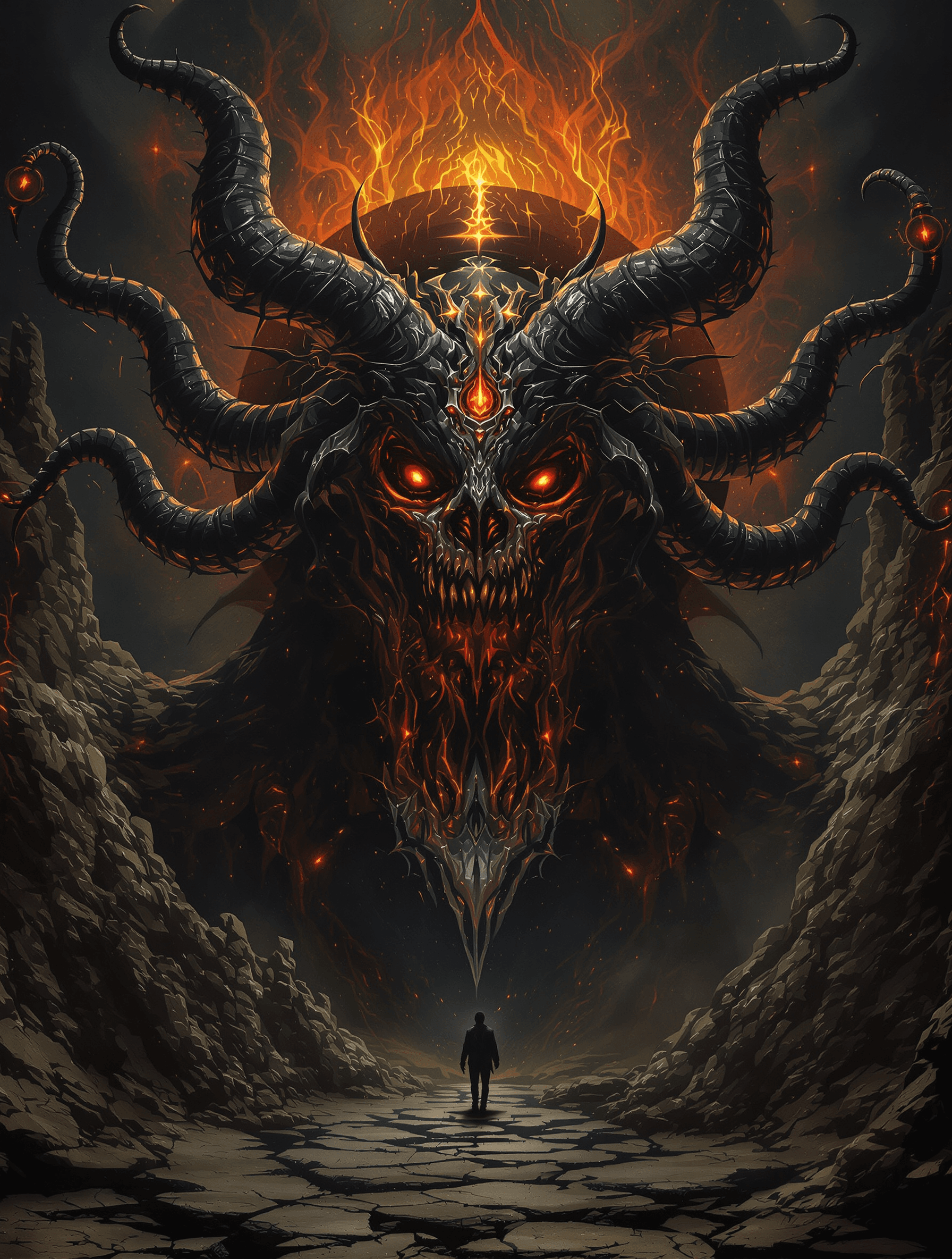 AI generated: Create an enigmatic,  disturbing image, depicting Incubus layers facts, myths, gossip, propaganda, h...