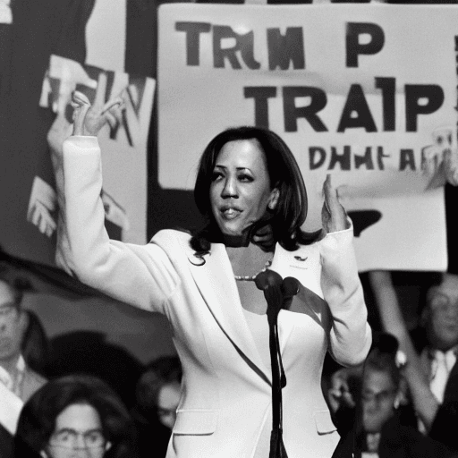 AI generated: Kamala Harris (/ˈkɑ.mə.lə ˈhæ.ɹɪs/), née le 20 octobre 1964 à Oakland, en Californie, est une procur...