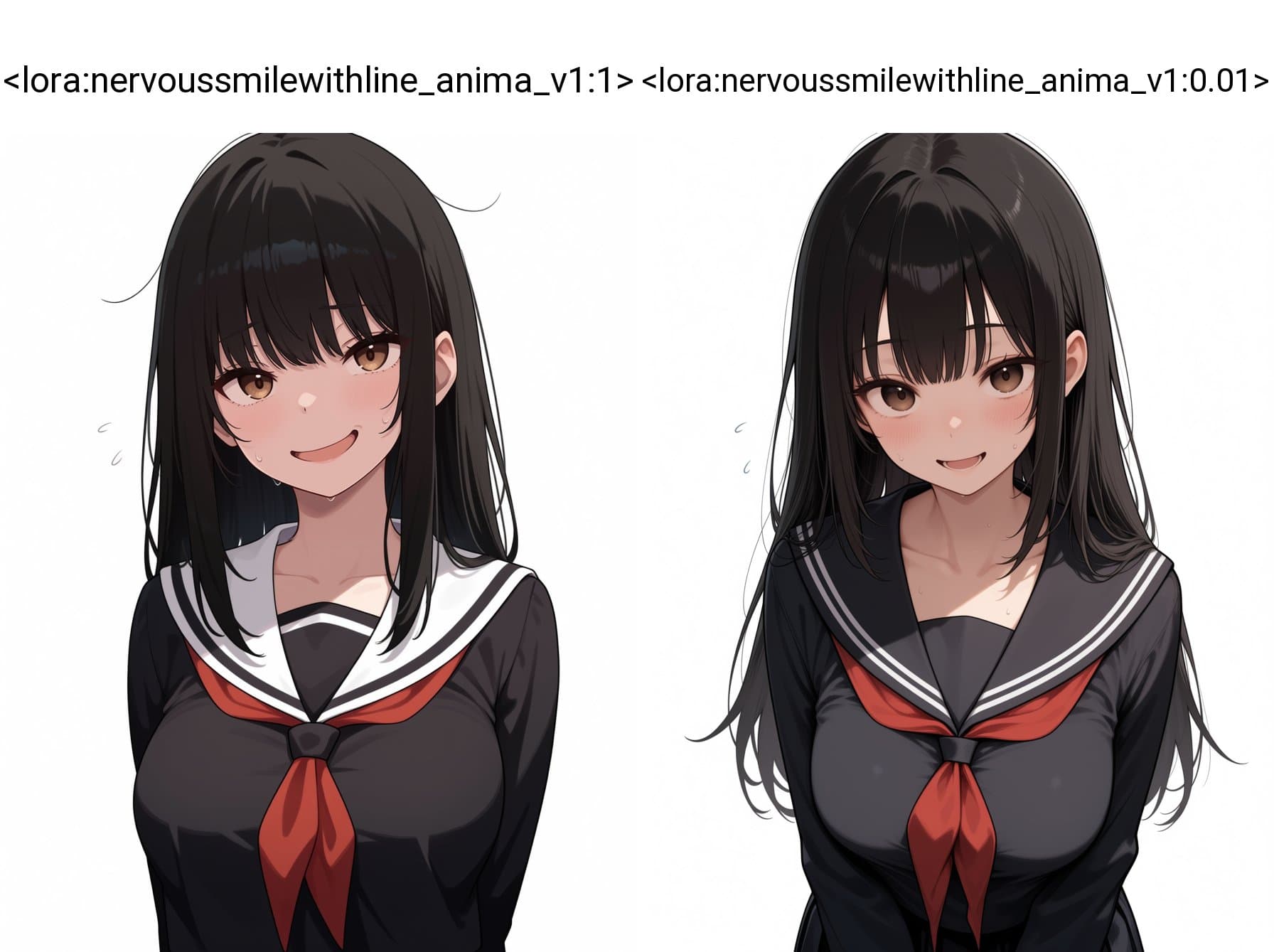 Nervous Smile With Line / 引きつった笑顔 [ Anima / Illustrious ]