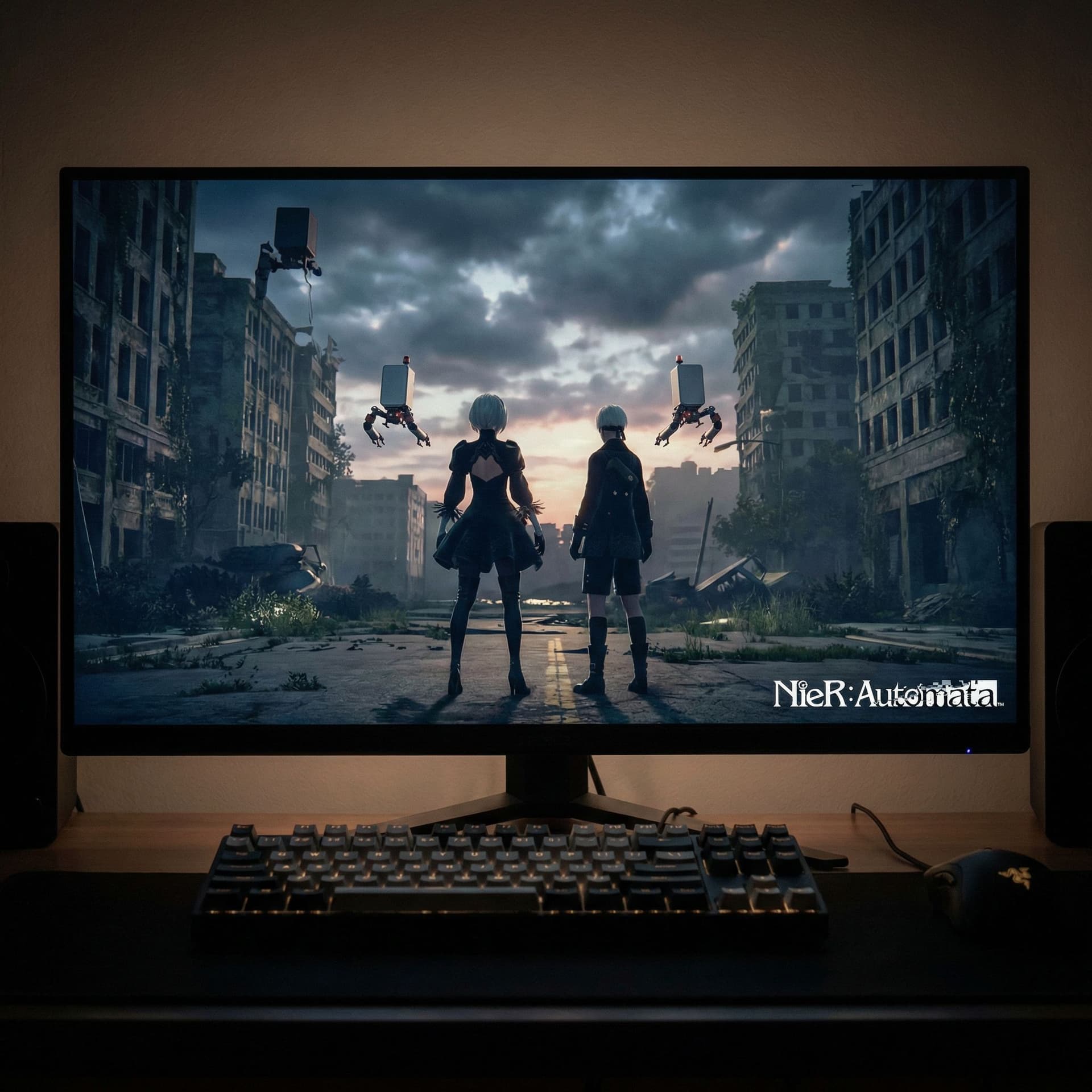 AI generated: 2A nier autamataWallpaper pc

