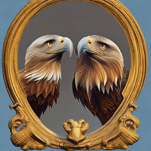 AI generated: There are two letters "G" and mirror image "G", the left "G" and the right "G" are symmetrical and o...