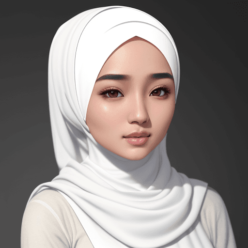 AI generated: Very beautiful Asian Muslim hijab woman, realistic white skin, Uterbuja magic  
