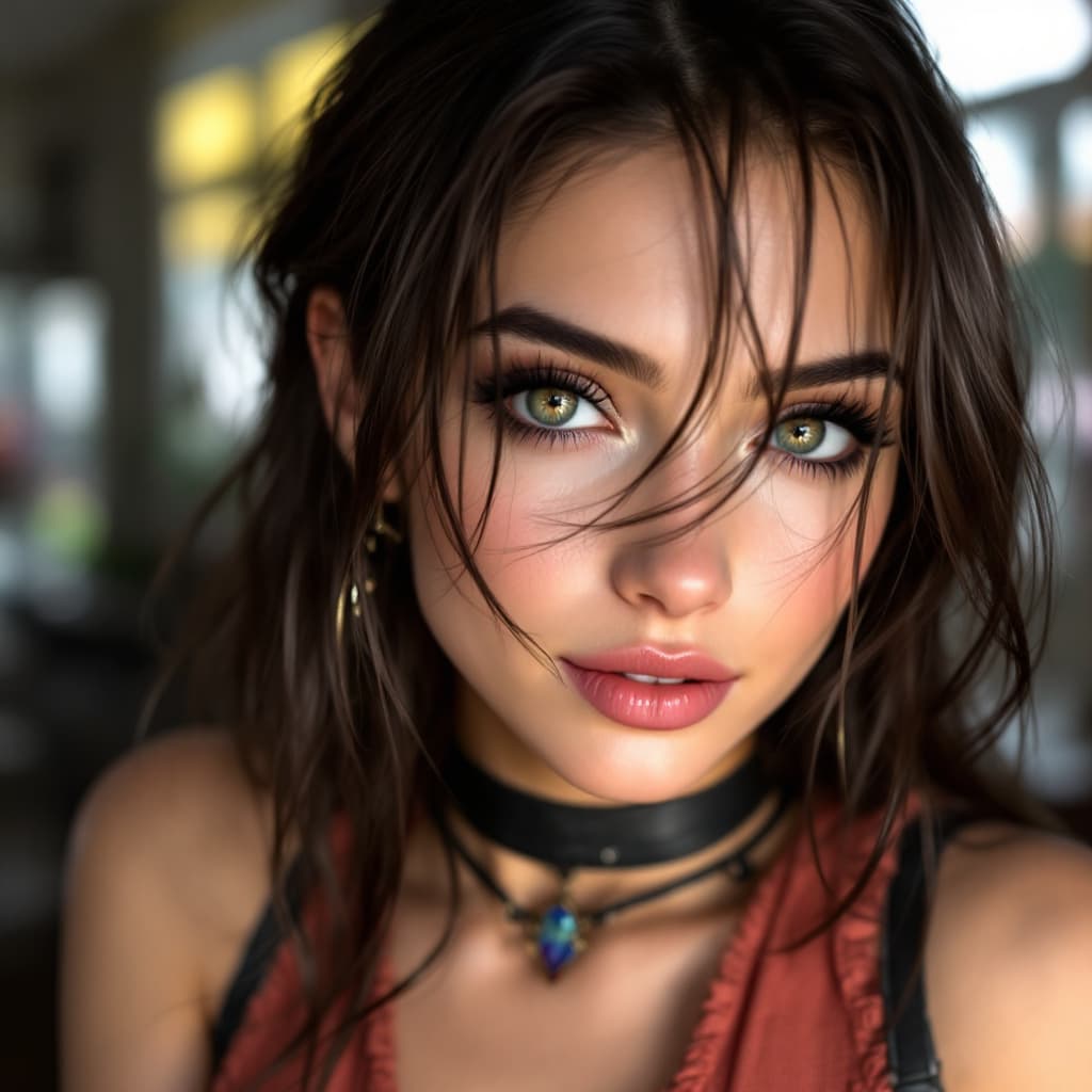 AI generated: A charming and confident girl, drawing inspiration from the captivating allure of Dead or Alive.