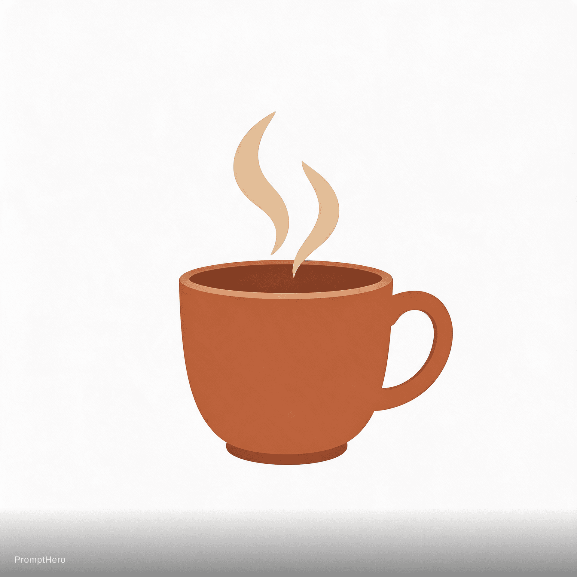 AI generated: Artisan coffee shop, steaming cup, earth tones, cozy and warm feeling