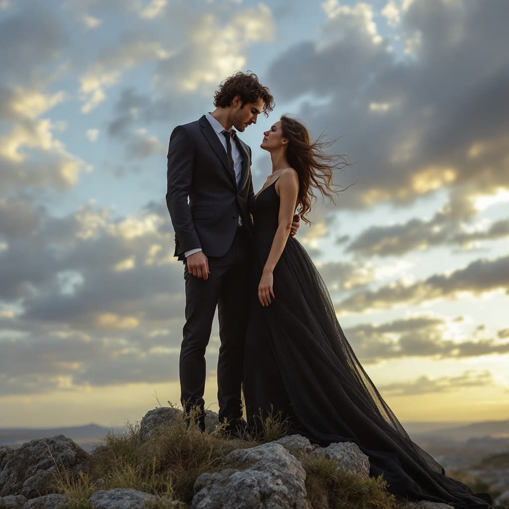 AI generated: portrair to the single of uncertain love 