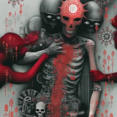 AI generated video: Even though I was innocent, (the red hostiles tore me apart, breaking my bones and tearing my skin:1...