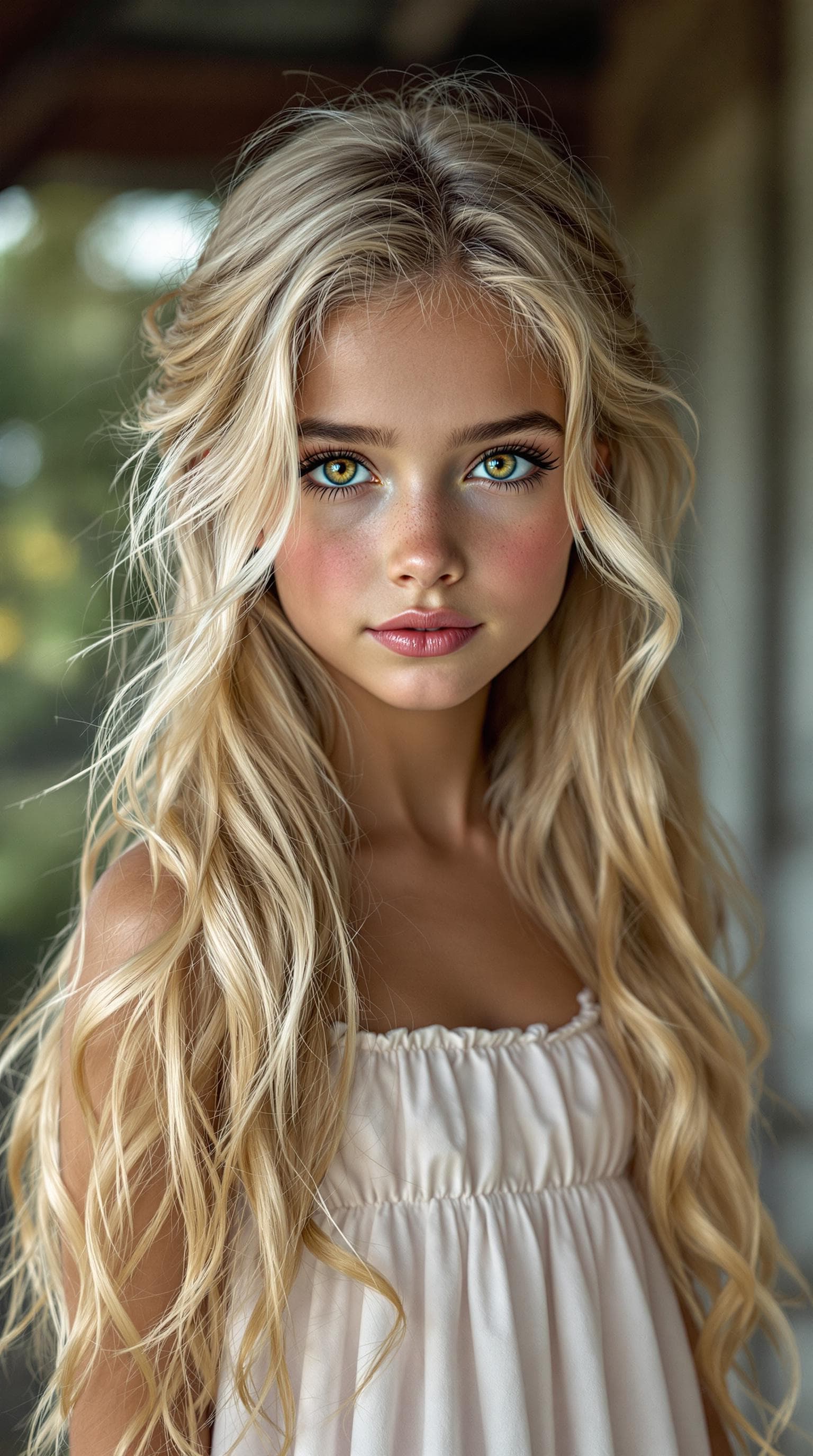 AI generated: a professional photo of a exceptionally of the most beautiful American girl in the world, showing he...
