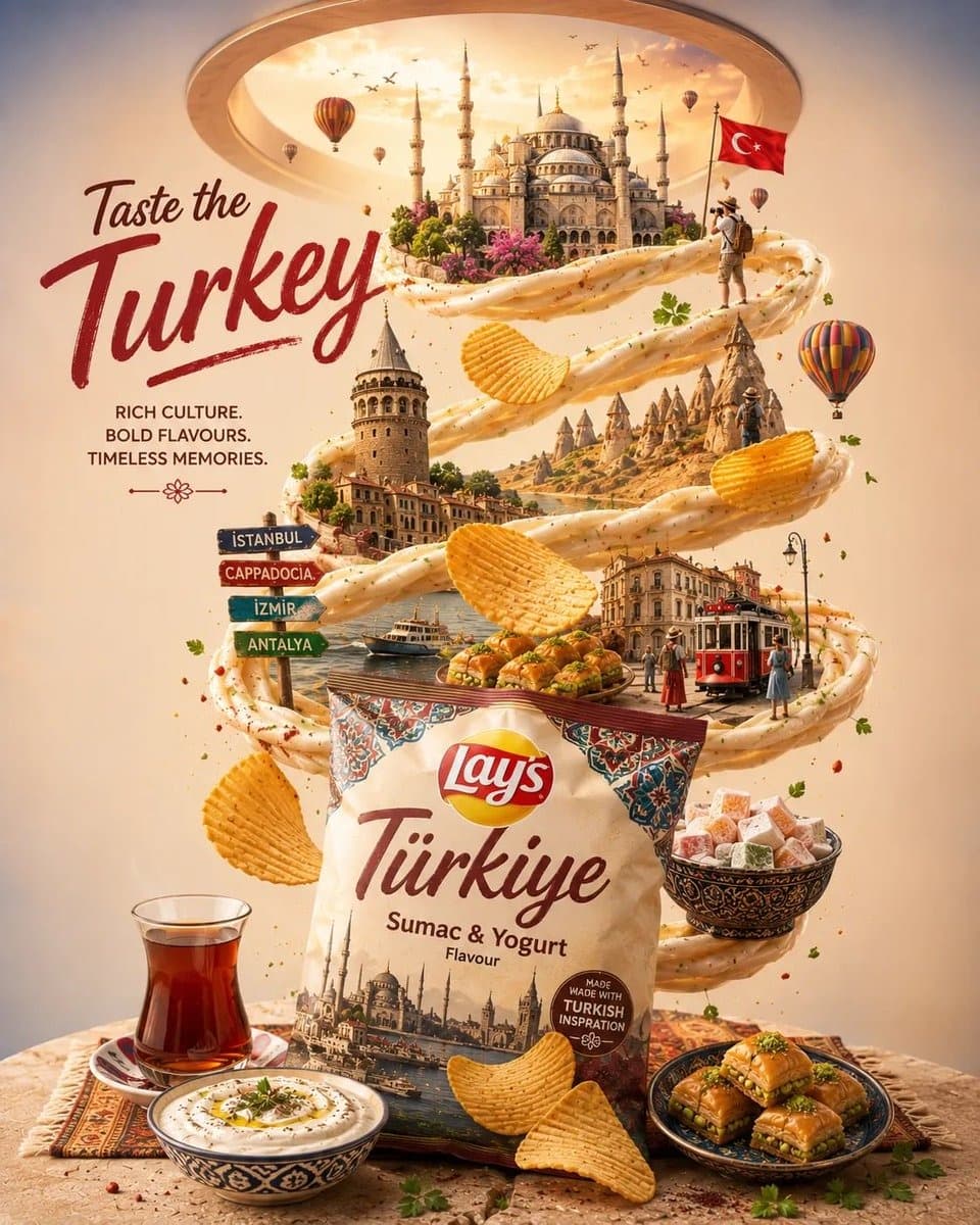 AI generated: Ultra-detailed premium travel-food advertisement poster for [CITY/COUNTRY], vertical composition, in...