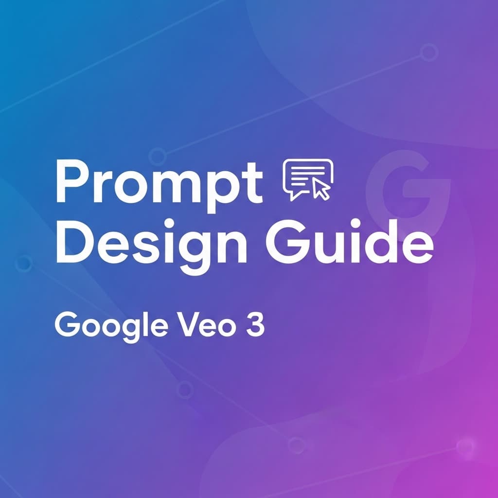 AI generated: Create a thumbnail: "Prompt Design Guide for Google Veo 3"