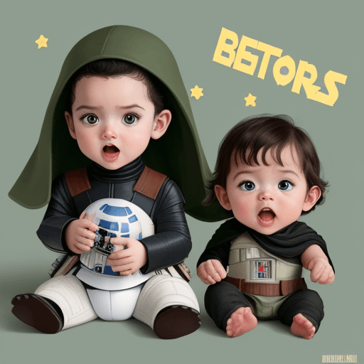 AI generated: star wars characters as babies