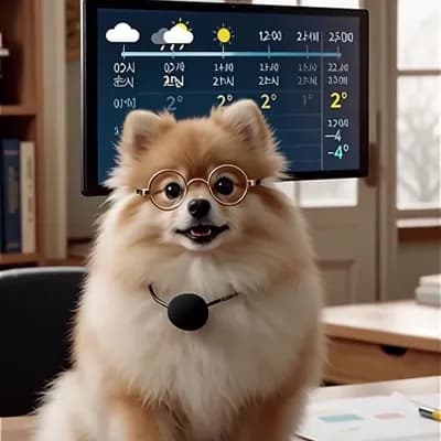 AI generated video: 포메리안이 오늘에 일기예보을 한다 12월 2일 날씨가 추우니 잠바을꼭 챙겨입으세요   
 
03시흐림
2°
 
04시구름많음
2°
 
05시구름많음
1°
 
0...