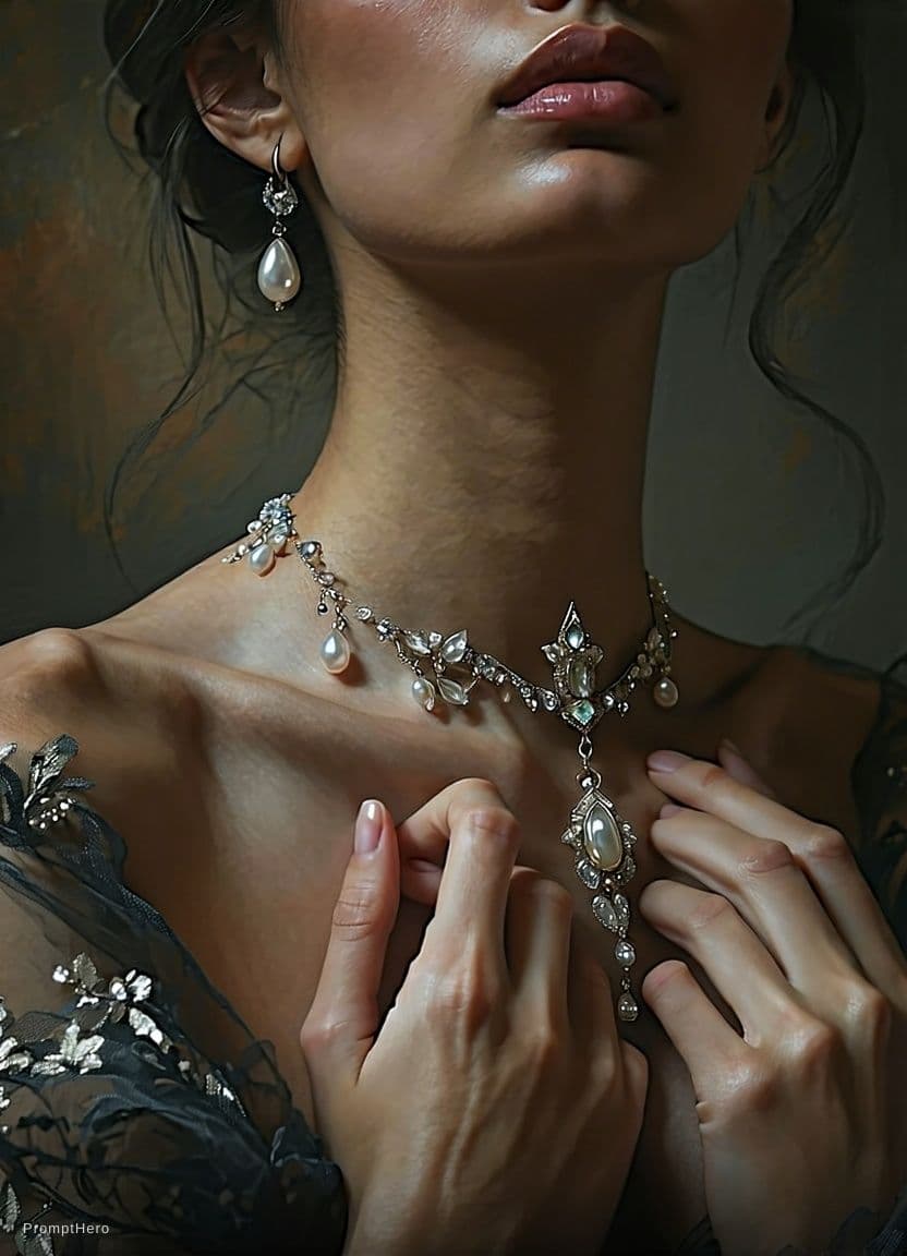 AI generated: Deep cleavage 