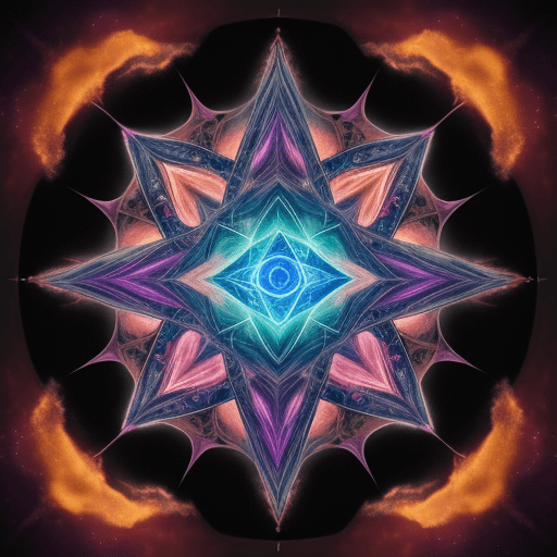 AI generated: Imagen del Dios de la Merkabah con espléndidos rayos viniendo entre las nubes de rostro inhundible c...
