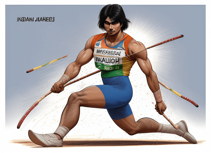 AI generated: Neeraj Chopra, is an Indian javelin throw Olympic champion, He used to weigh 80 kg kid when he was 1...