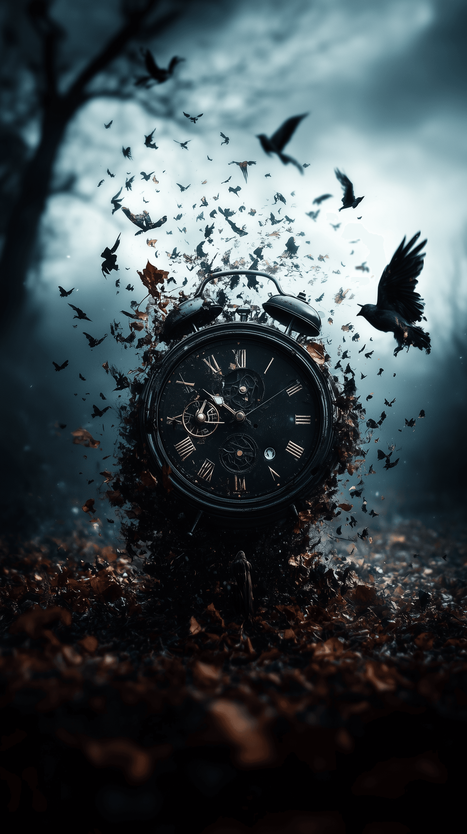 AI generated:  Clock Art Work