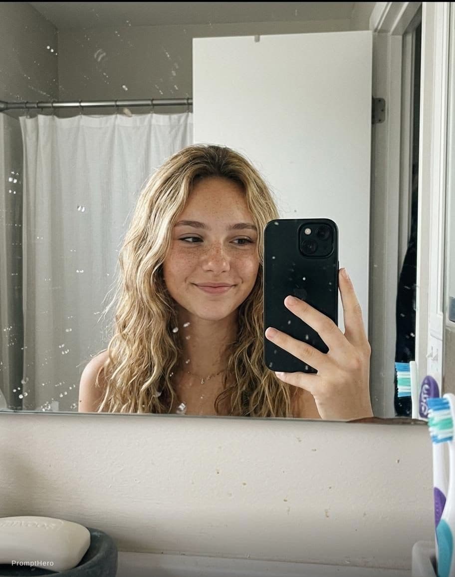 AI generated: Ultra realistic, mirror self shot picture,