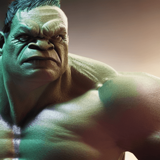 AI generated: Hulk, photorealistic, octane render, unreal engine, hyper detailed, hdr. --ar 9:16